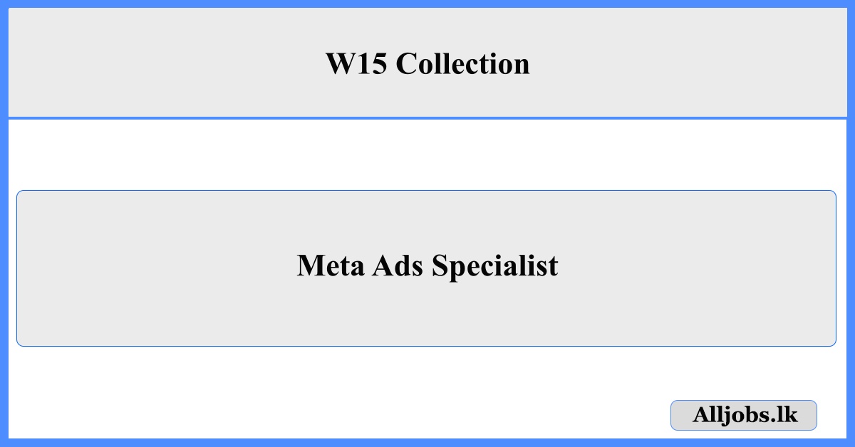 Meta Ads Specialist - W15 Collection