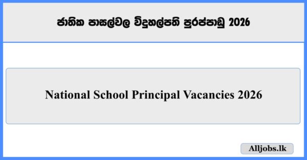 National School Principal Vacancies -