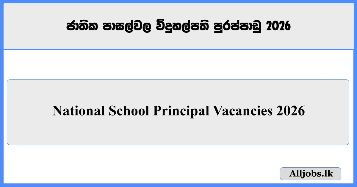 National School Principal Vacancies -