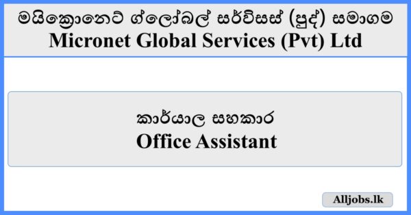 Office Assistant - Micronet Global Services