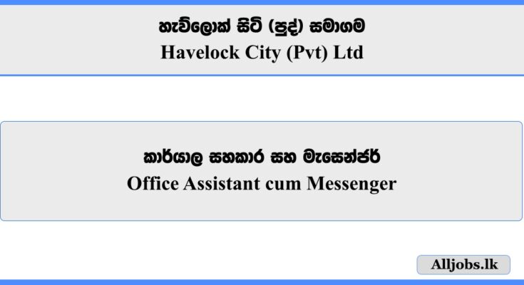 Office Assistant cum Messenger - Havelock City (Pvt) Ltd