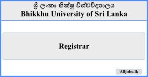 Registrar - Bhikkhu University of Sri Lanka