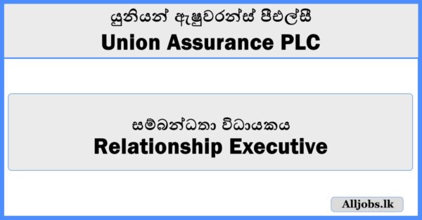 Relationship Executive - Union Assurance PLC