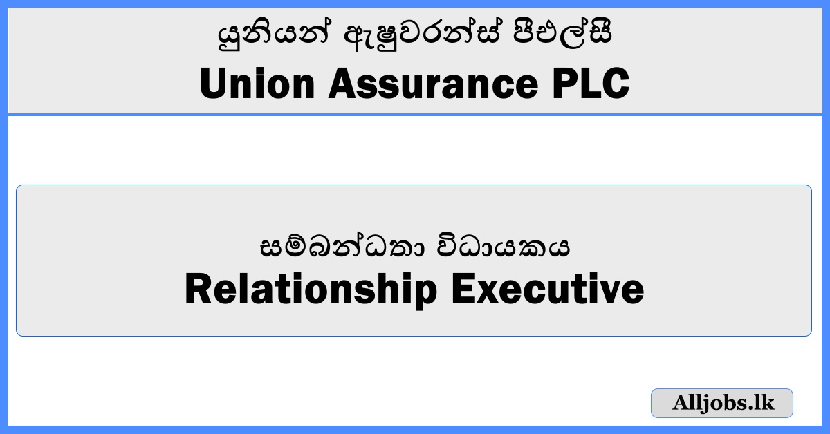 Relationship Executive - Union Assurance PLC