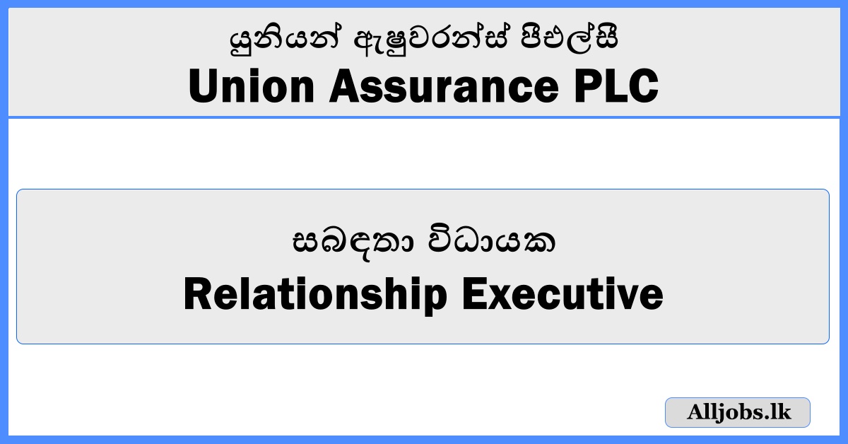 Relationship Executive - Union Assurance PLC