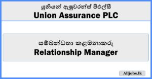 Relationship Manager - Union Assurance PLC