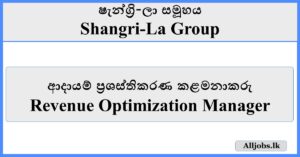 Revenue Optimization Manager - Shangri-La Group