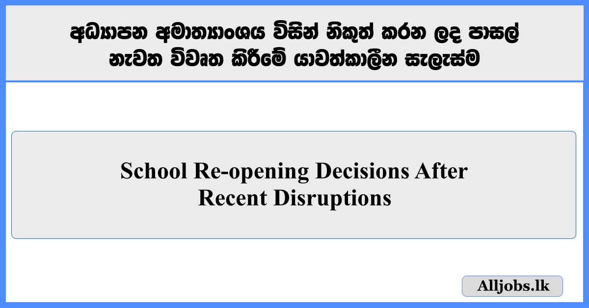 School Reopening Decisions