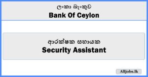 Security Assistant - BOC Bank