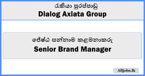 Senior Brand Manager - Dialog Axiata Group
