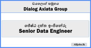 Senior Data Engineer - Dialog Axiata Group