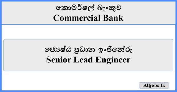 Senior Lead Engineer - Commercial Bank