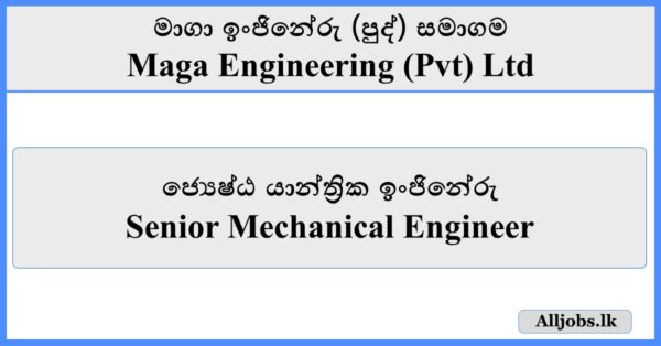 Senior Mechanical Engineer - Maga Engineering