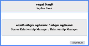 Senior Relationship Manager / Relationship Manager – Corporate Banking