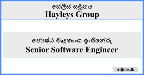 Senior Software Engineer - Hayleys Group