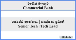 Senior Tech Tech Lead - Commercial Bank
