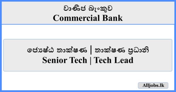 Senior Tech Tech Lead - Commercial Bank