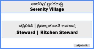 Steward and Kitchen Steward-Serenity Village