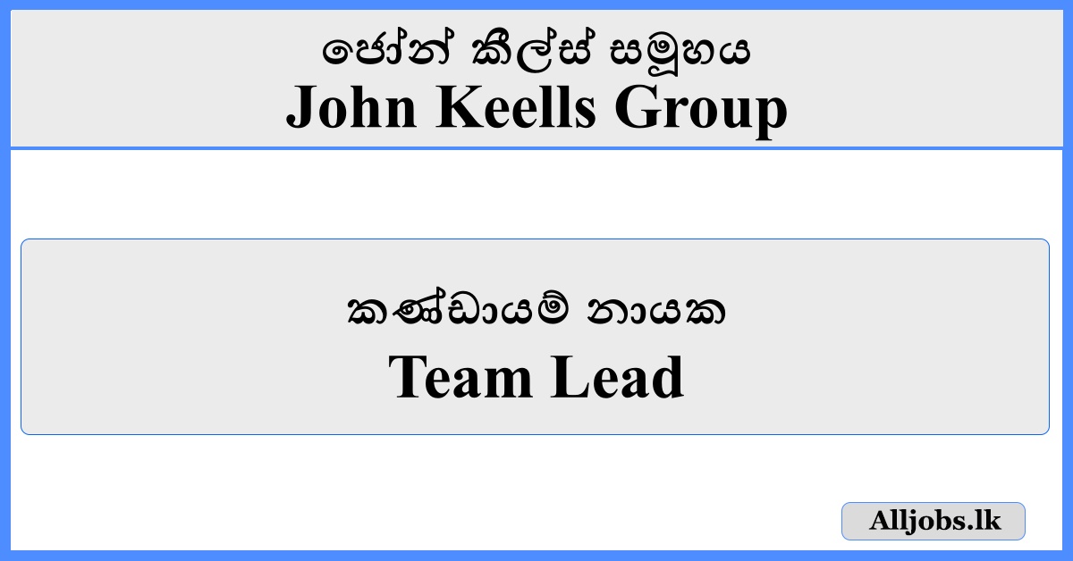 Team Lead - John Keells Group