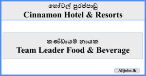 Team Leader Food & Beverage