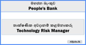 Technology Risk Manager - People's Bank