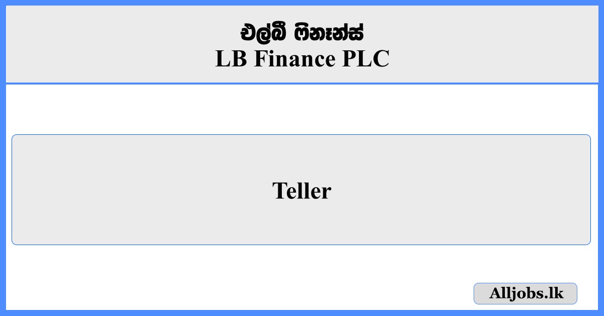 Tellers - LB Finance