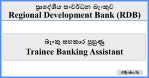 Trainee Banking Assistant - RDB Bank
